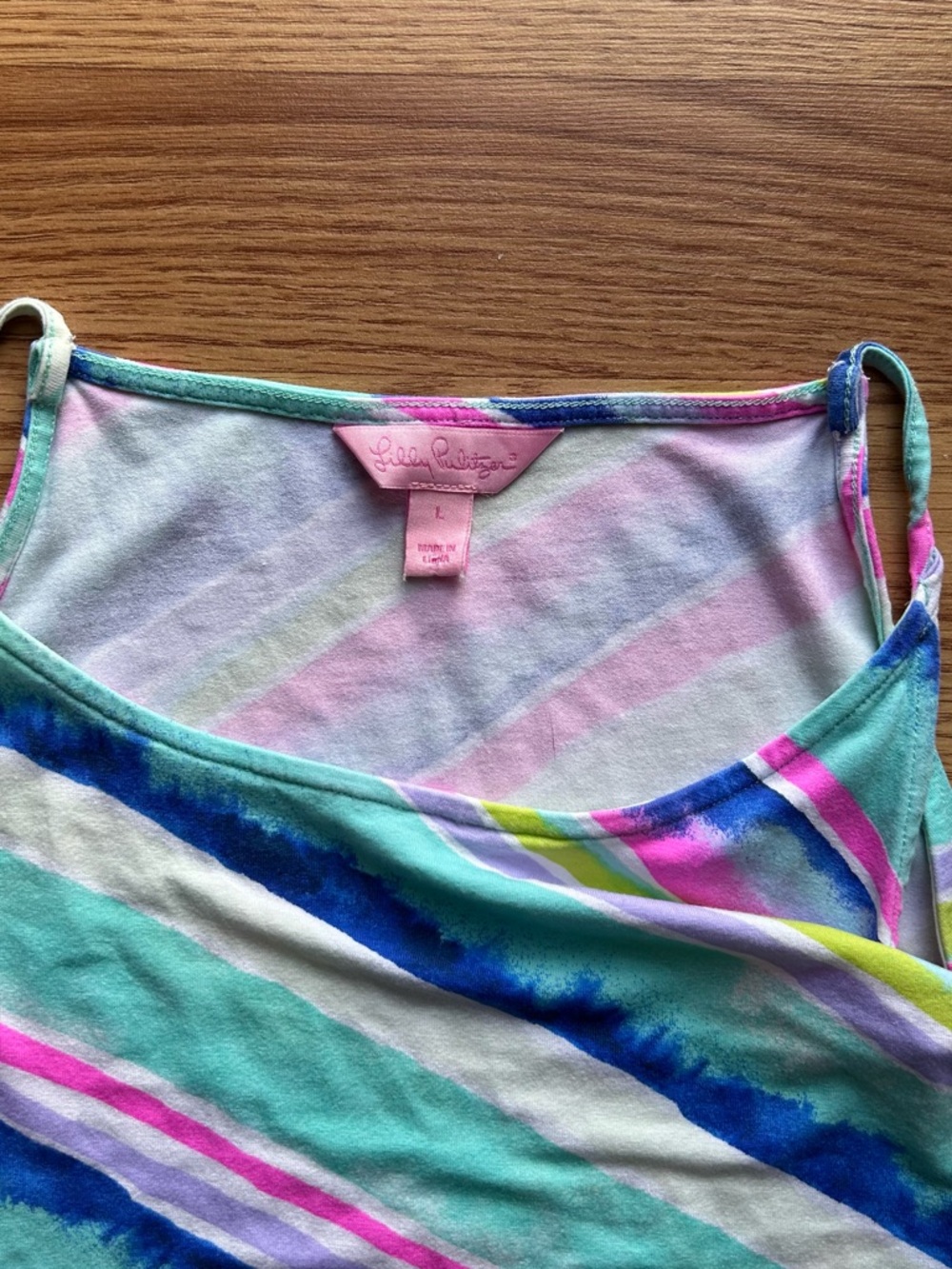 Lilly Pulitzer Magnolia Asymmetrical Midi Ceviche Dress US Size L - Picture 3 of 5